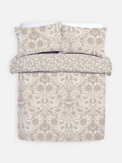Bettwäsche Und Sets|Primark Wendbare Bettwäsche Mit Blumenmuster, Kingsize Naturfarben