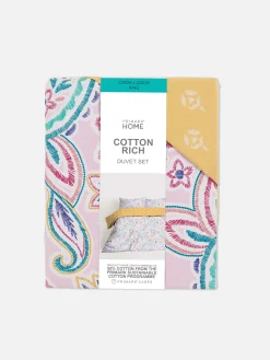 Bettwäsche Und Sets|Primark Wendbare Bettwäsche Mit Paisleymuster, Kingsize Grün