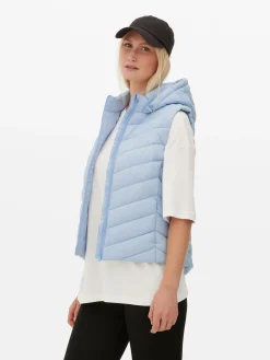 Jacken Und Mäntel|Primark Weste Mit Kapuze Blau