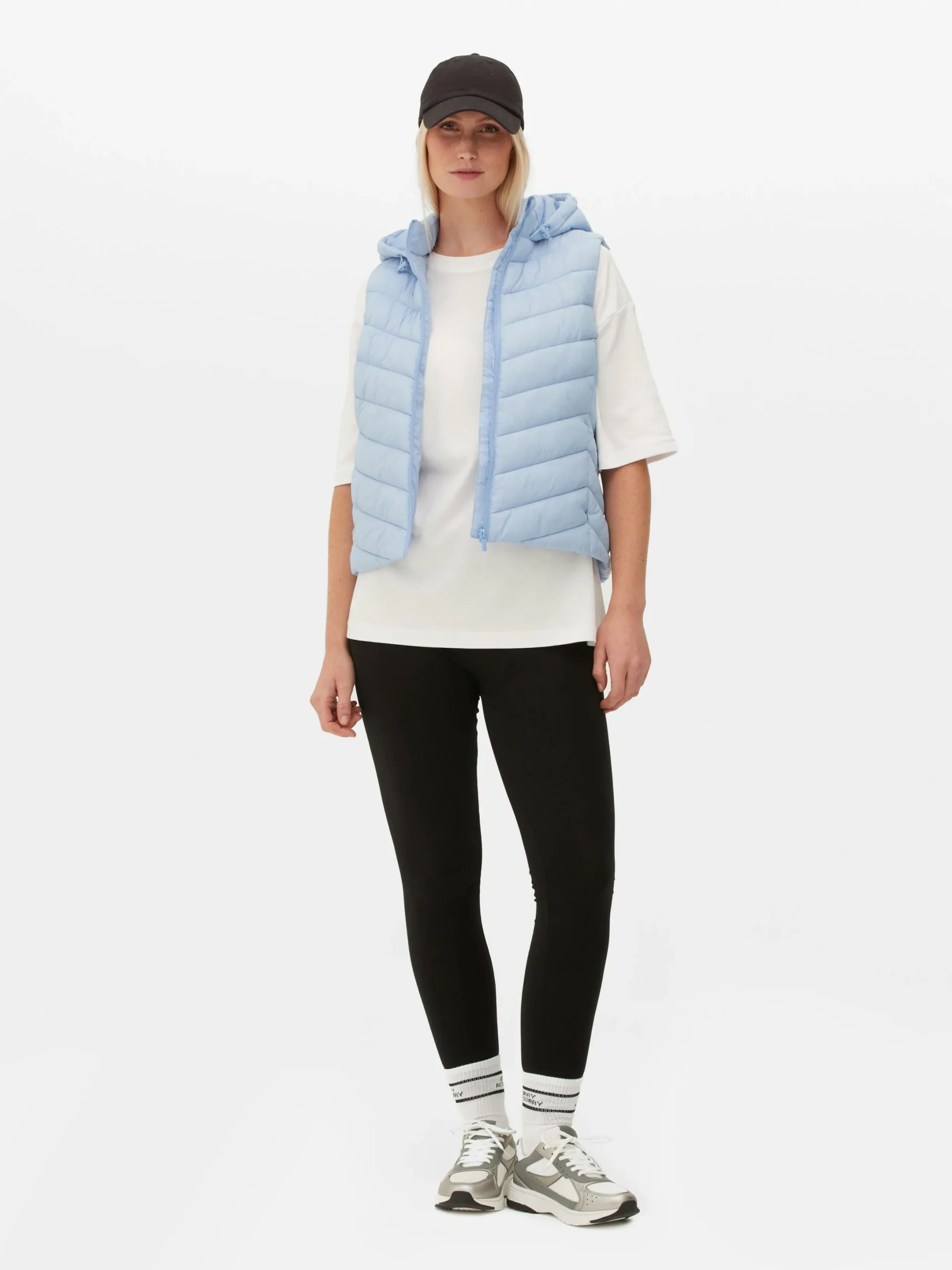 Jacken Und Mäntel|Primark Weste Mit Kapuze Blau
