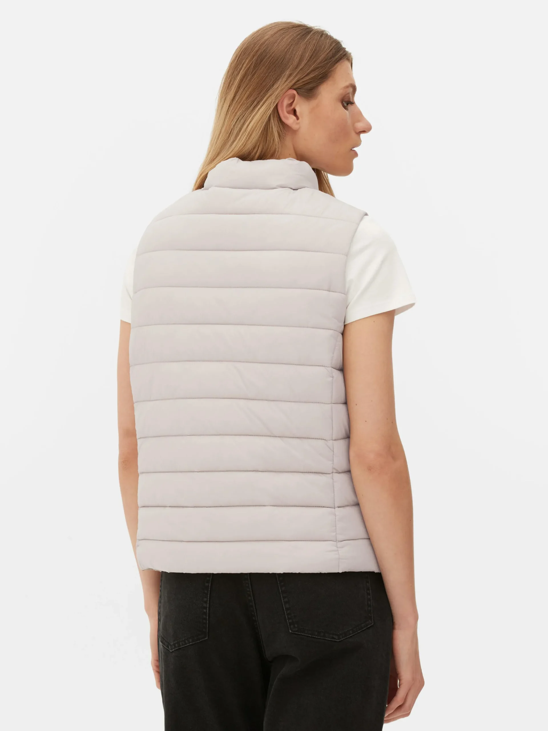 Jacken Und Mäntel|Primark Weste Mit Trichterkragen Naturfarben