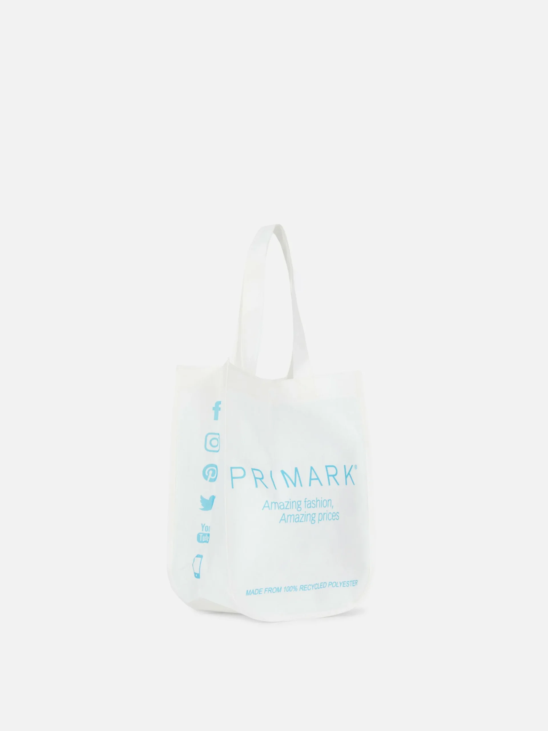 Taschen Und Portemonnaies|Primark Wiederverwendbare „“ Tasche, Mittelgroß Weiß