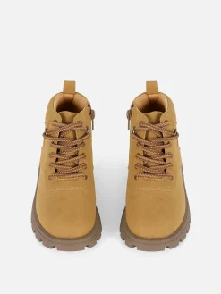 Stiefel Und Gummistiefel|Primark Worker Boots Mit Reißverschluss Braun