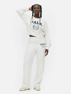 Jogginghosen|Primark „Yale“ Jogginghose Mit Grafik Und Kordelzug Elfenbeinfarben