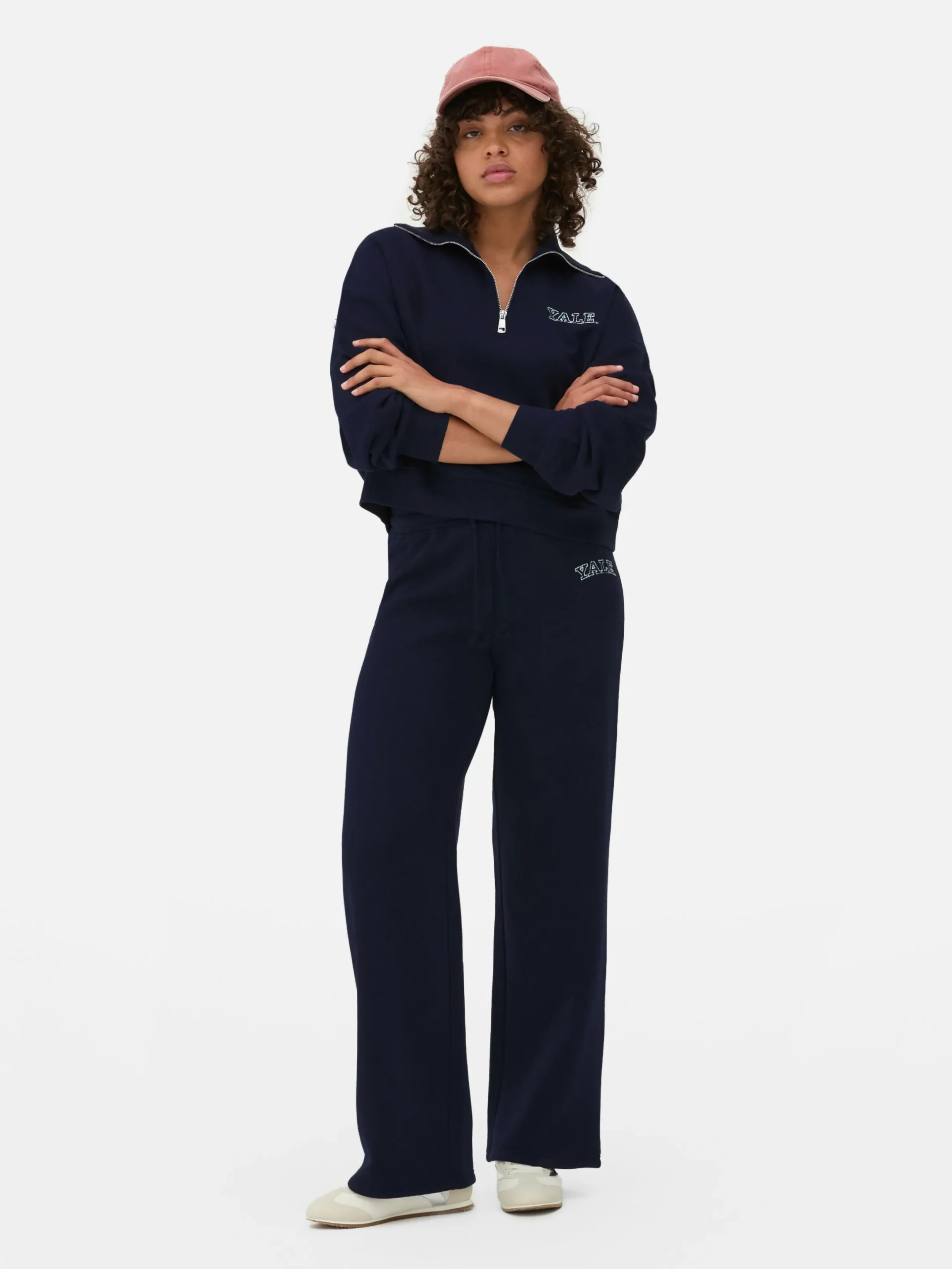 Jogginghosen|Primark „Yale“ Kombi-Jogginghose Mit Weitem Bein Marineblau