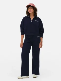 Hoodies Und Sweatshirts|Primark „Yale“ Sweatshirt Mit Halbem Reißverschluss Marineblau