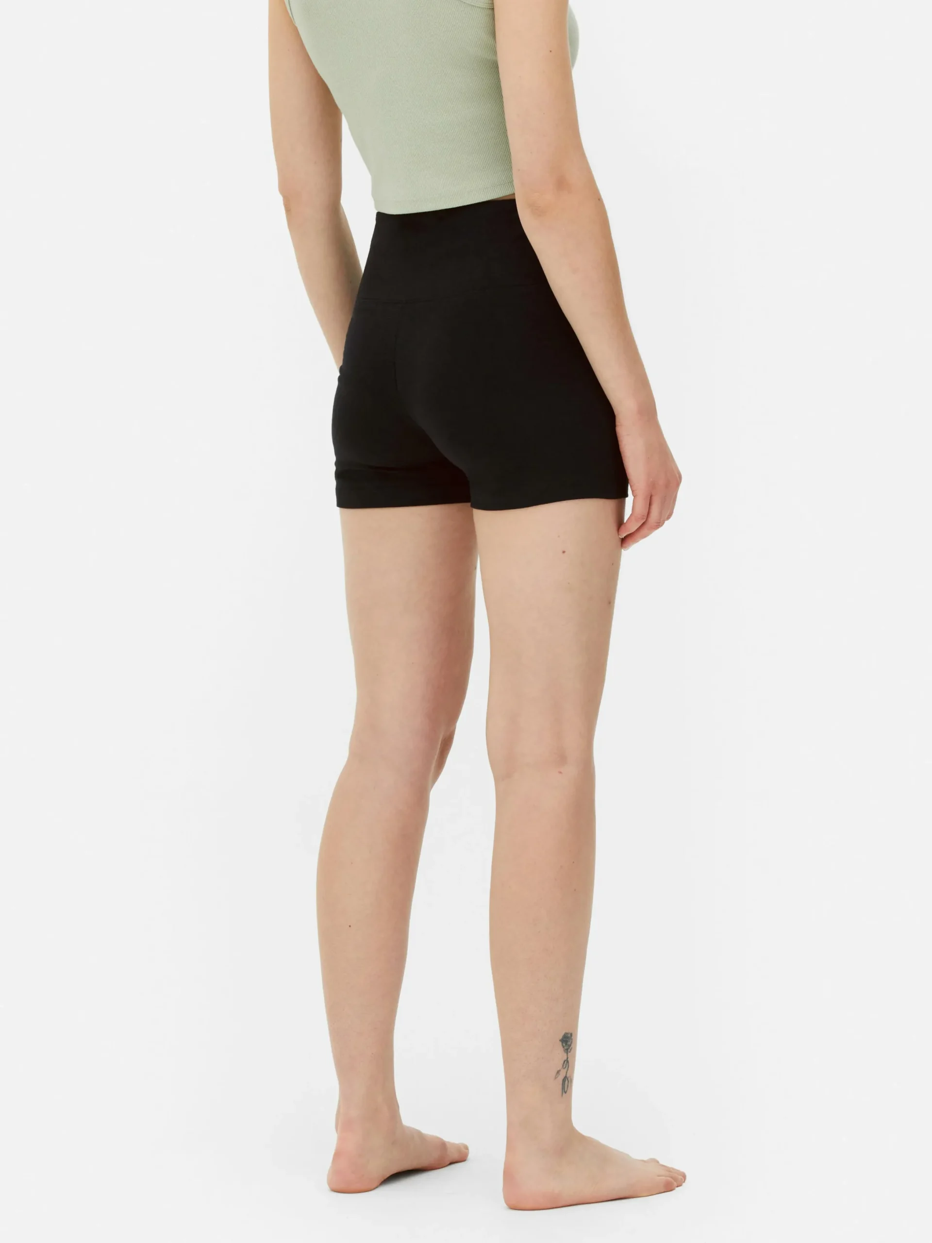Shorts|Primark Yogashorts Mit Hohem Bund, 2er-Pack Schwarz 2