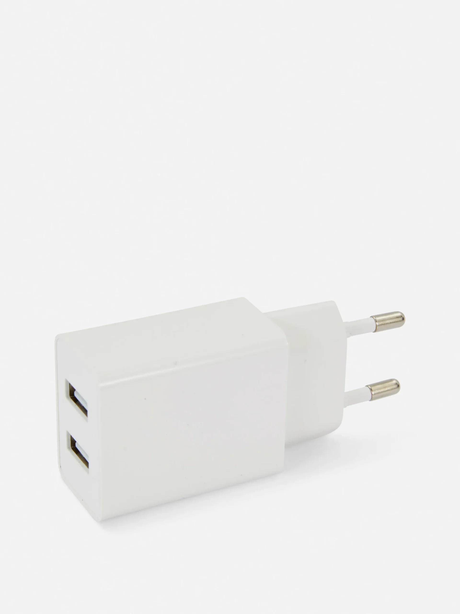 Ladegeräte|Primark Zweipoliger USB-Stecker Weiß