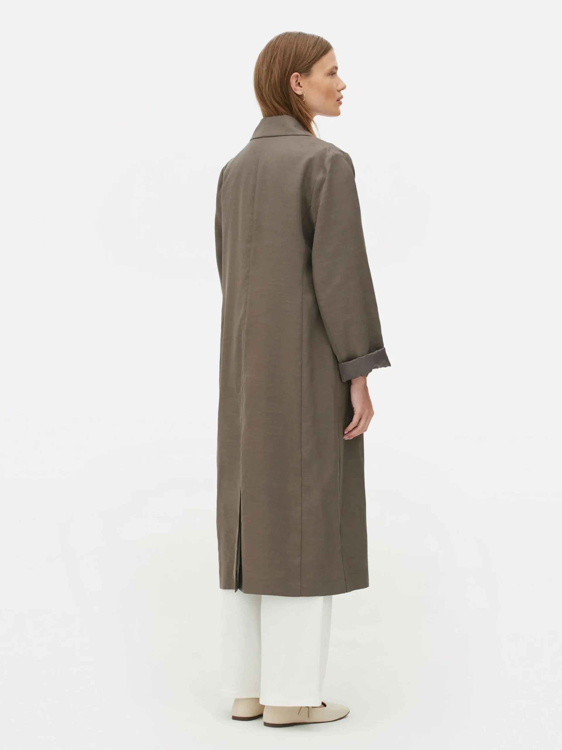 Jacken Und Mäntel|Primark Zweireihiger „The Edit“ Duster-Mantel Taupefarben