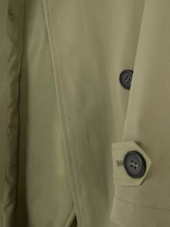 Jacken Und Mäntel|Primark Zweireihiger Trenchcoat Mit Gürtel Khakifarben