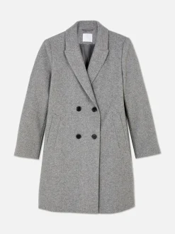 Jacken Und Mäntel|Primark Zweireihiger Twillmantel Grau