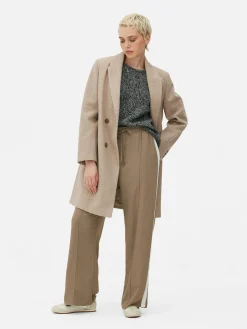 Jacken Und Mäntel|Primark Zweireihiger Twillmantel Hellbeige