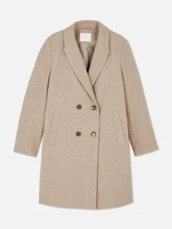 Jacken Und Mäntel|Primark Zweireihiger Twillmantel Hellbeige